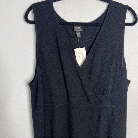 Eileen Fisher Tank Top Women’s 3X Crepe Wool Knit Sleeveless Semi Sheer Z - Picture 2 of 9